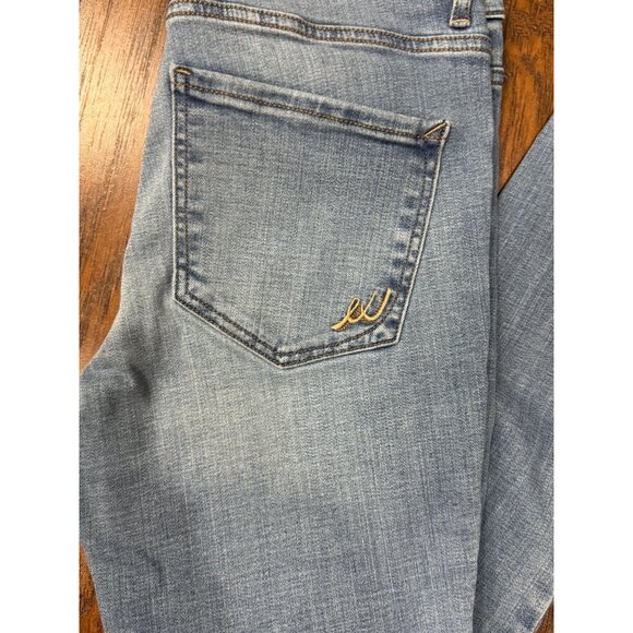 Express Jeans Womens 4R Blue High Rise Legging Performance Stretch Skinny Pants - Picture 9 of 10